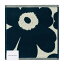 マリメッコ marimekko コットン ウニッコ ミニタオル 30x30cm （コットン×ダークブルー） Unikko mini towel 070528 851 ハンドタオル ハンカチ 紺 ベージュ 花柄 フラワー おしゃれ かわいい 北欧 プレゼント 雑貨 ギフト対応 【メール便なら送料無料】