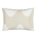 マリメッコ marimekko ロッキ ピローケース 50x60cm (ベージュ×ホワイト) 070880 183 Lokki pillow case 枕カバー...