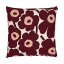 マリメッコ marimekko ピエニウニッコ クッションカバー 50x50cm （バーガンディ×コットン×ピンク） 071126 832 Pieni Unikko cushion cover 花柄 ファブリック ウニッコ インテリア 雑貨 おしゃれ かわいい 北欧 プレゼント ギフト対応 【送料無料（一部地域除く）】