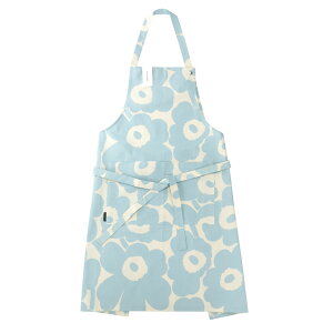 マリメッコ marimekko ピエニウニッコ エプロン （コットン×ライトブルー） APRON PIENI UNIKKO 071446 801 花柄 フラワー 2022SS 2022春夏