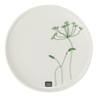 マリメッコ marimekko エロクーン ヴァルヨット プレート (グリーン×ホワイト) 071588 116 Oiva Elokuun Varjot Plate 25cm 食器 トレイ お皿 花柄 フラワー 北欧 キッチン雑貨 ギフト プレゼント