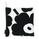 マリメッコ marimekko ピエニウニッコ ポットホルダー （ブラック×ホワイト） 071693 190 Pieni Unikko Pot Holder 鍋敷き 鍋つかみ 花柄 フラワー モノトーン 白 黒 キッチン雑貨 北欧 プレゼント かわいい おしゃれ ギフト対応 【メール便なら送料無料】