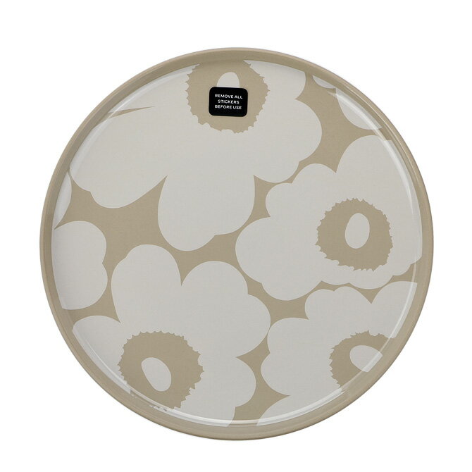 マリメッコ marimekko ウニッコ プレート （テラ×ホワイト） 071848 810 Oiva Unikko Plate 20cm 食器 トレイ 花柄 フラワー 北欧 プレゼント キッチン雑貨 ギフト対応