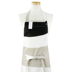 マリメッコ marimekko メローニ エプロン（ベージュ×グレー×ホワイト） Melooni Apron 071962 918 キッチン雑貨 北欧 前掛け おしゃれ かわいい ギフト プレゼント 母の日 【送料無料（一部地域除く）】