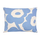 マリメッコ marimekko ウニッコ ピローケース 50x60cm （ライトブルー×オフホワイト） 072236 510 Unikko pillow case 枕カバー 花柄 フラワー インテリア 北欧 プレゼント 寝具 雑貨 おしゃれ かわいい ギフト対応 【メール便なら送料無料】