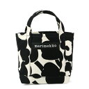 マリメッコ marimekko ピエニウニッコ トートバッグ （ブラック×オフホワイト） 091649 192 Seidi Pieni Unikko bag 花柄 フラワー 黒 ハンドバッグ バッグ かばん カバン レディース おしゃれ かわいい 北欧 プレゼント ギフト対応 【送料無料】