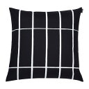 マリメッコ marimekko ティイリスキヴィ クッションカバー 50x50cm (ブラック×ホワイト) 072428 910 Tiiliskivi Cush...