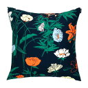 マリメッコ marimekko ペレナ クッションカバー 50x50cm (ダークブルー×グリーン×レモン×オレンジ) 073916 562 Perenna C...