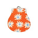 マリメッコ marimekko ラカスタ エイ ラカスタ ガマ口ポーチ 13x12cm (オレンジ×オフホワイト×ライトブルー) 073978 215 Pien...