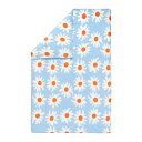 マリメッコ marimekko ラカスタ エイ ラカスタ 掛け布団カバー シングルサイズ 150x210 (ライトブルー×オフホワイト×オレンジ) 073984 520 ベッドリネン Rakastaa ei rakasta Duvet Cover 花柄 インテリア 寝具 プレゼント おしゃれ かわいい ギフト対応 【送料無料】(3)