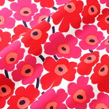 ޥå marimekko ե֥å  ߥ˥˥å 001 åɡߥԥ󥯡 10cmñ̥å 066475 001 Cotton fabric MINI UNIKKO ޥå DIY   ե    ̲  襤