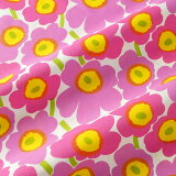 ޥå marimekko ե֥å ߥ˥˥å 037 ԥ󥯡ߥ٥ 10cmñ̥å 066475 037 Cotton fabric MINI UNIKKO ޥå