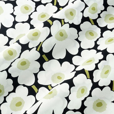 マリメッコ marimekko ファブリック生地 ミニウニッコ （910 ブラック×ホワイト） 10cm単位カット販売 066475 910 Cotton fabric MINI UNIKKO マリメッコ生地