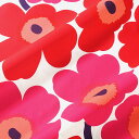 ★期間限定タイムセール★ マリメッコ marimekko ファブリック 生地 ピエニウニッコ （001 レッド×ピンク） 10cm単位カット販売 065205 001 Cotton fabric PIENI UNIKKO II マリメッコ生地 DIY 布 花柄 フラワー 赤 手芸 北欧 テーブルクロス おしゃれ かわいい