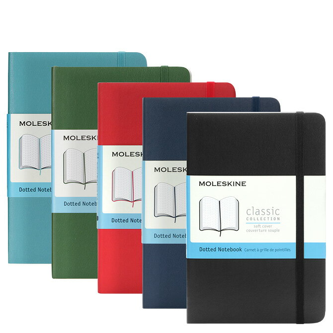 モレスキン MOLESKINE クラシック ノートブック ドット方眼 ポケット ソフトカバー （全5色） Classic Notebook Soft Cover Pocket Dotted 事務用品 ステーショナリー メモ帳 文房具 オフィス シンプル プレゼント ビジネスノート ギフト対応 【メール便なら送料無料】