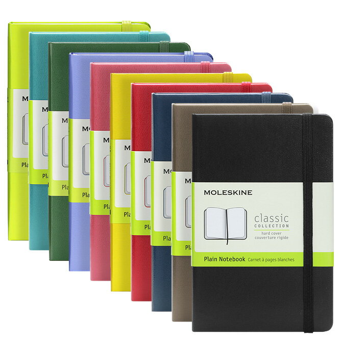 モレスキン MOLESKINE クラシック ノートブック プレーン（無地）ポケット ハードカバー 9.0x14.0cm（10色） Classic Notebook Hard Cover Plain Pocket 事務用品 ステーショナリー メモ帳 文房具 オフィス シンプル ビジネス ギフト対応 【メール便なら送料無料】