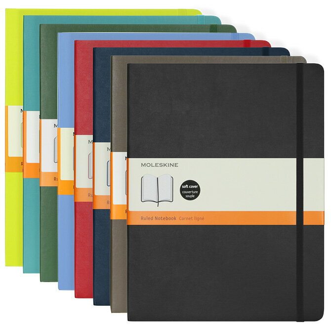 モレスキン MOLESKINE クラシック ノートブック ルールド（横罫） エクストララージ ソフトカバー（8色） Classic Notebook Soft Cover Ruled X-Large 事務用品 ステーショナリー メモ帳 文房具 シンプル プレゼント ビジネス ギフト対応 【送料無料（一部地域除く）】