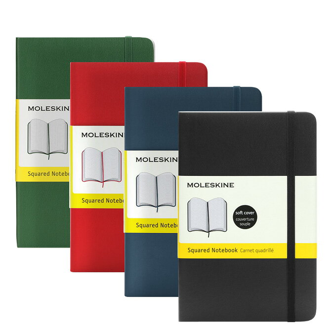 モレスキン MOLESKINE クラシック ノートブック 方眼 ポケット ソフトカバー （全4色） CLASSIC NOTEBOOKS SOFT COVER POCKET SQUARED スクエア