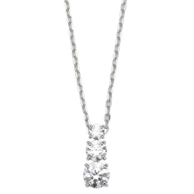 スワロフスキー SWAROVSKI アトラクト トリロジー ラウンド ペンダント （シルバー） 5414970 ATTRACT TRILOGY ROUND PENDANT WHITE RHODIUM PLATING ネックレス ジュエリー ギフト プレゼント 【送料無料】