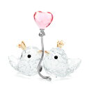 スワロフスキー SWAROVSKI フィギュリン ラブバード ピンクハート (クリア×ピンク×ゴールド) 5492226 Love Birds Pink Heart 鳥 フィギュア 置物 記念日 プレゼント ブジェ クリスタル ガラス ギフト対応 【送料無料】(3)