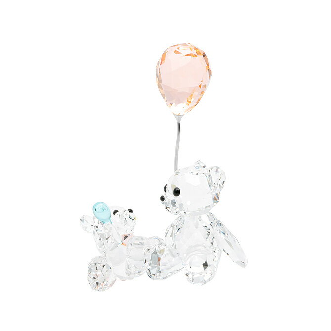 スワロフスキー SWAROVSKI フィギュリン マイリトル クリスベア マザー＆ベビー （クリア×ピンク） 5557542 Mother Baby クマ 出産祝い プレゼント フィギュア フィギュリン 置物 オブジェ クリスタル ガラス ギフト対応 【送料無料】