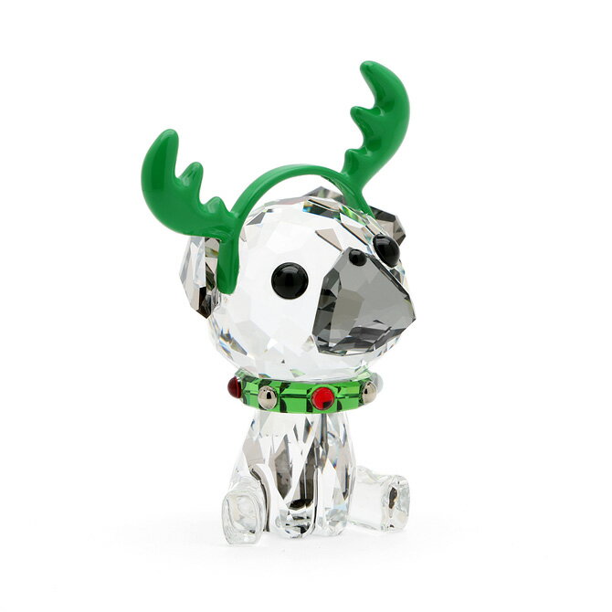 スワロフスキー SWAROVSKI ホリデー チアーズ パグ （マルチカラー） 5625661 Holiday Cheers Pug 犬 クリスマス プレゼント フィギュア フィギュリン 置物 オブジェ クリスタル ガラス ギフト対応 