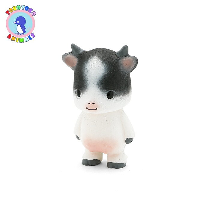 トコトコアニマルズ トコトコウシ フィギュア (ホワイト/ブラック) TTA1001 46 トコアニ ハンドメイド 手作り デフォルメ 動物 ミニチュア 置物 ...