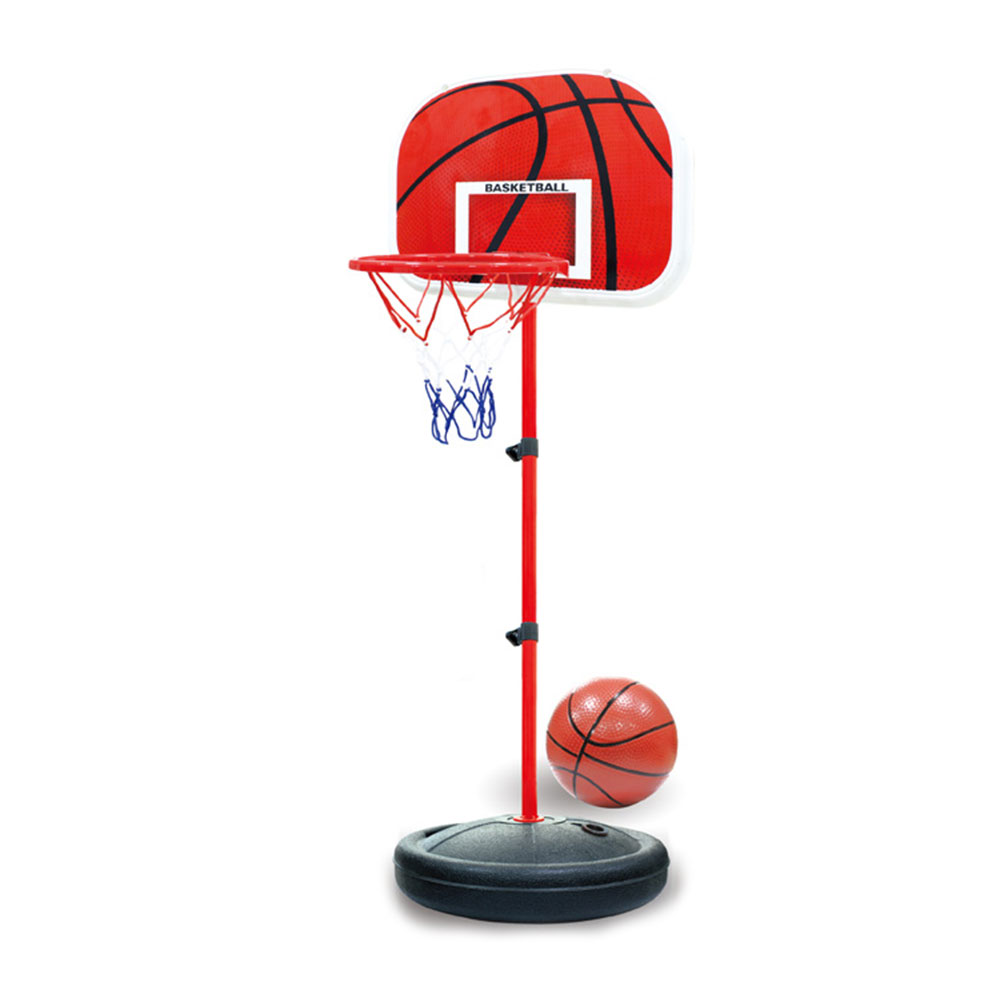子ども用バスケットゴールセット ミニバスケット ボール付き 家庭用 屋内 屋外 室内 高さ調整可能  ...