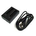 SJCAM M20 用 バッテリー チャージャー 2個 同時...