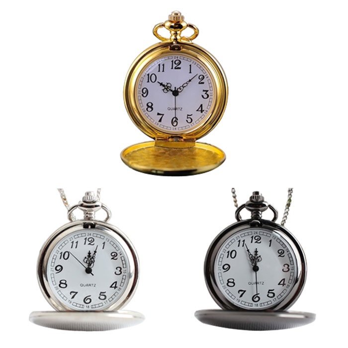 アンティーク風 懐中時計 Pocket Watch インテリア 画面スケルトン 鏡面仕様 ネックレス◇ALW-QUARTZ-1【メール便】【…