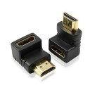 HDMI ケーブル変換アダプタ コネクタ 延長 オス メス 90度 金メッキ加工 直角 HDMIケーブルの延長に◇ALW-XZT045【メール便】【1000円以下】