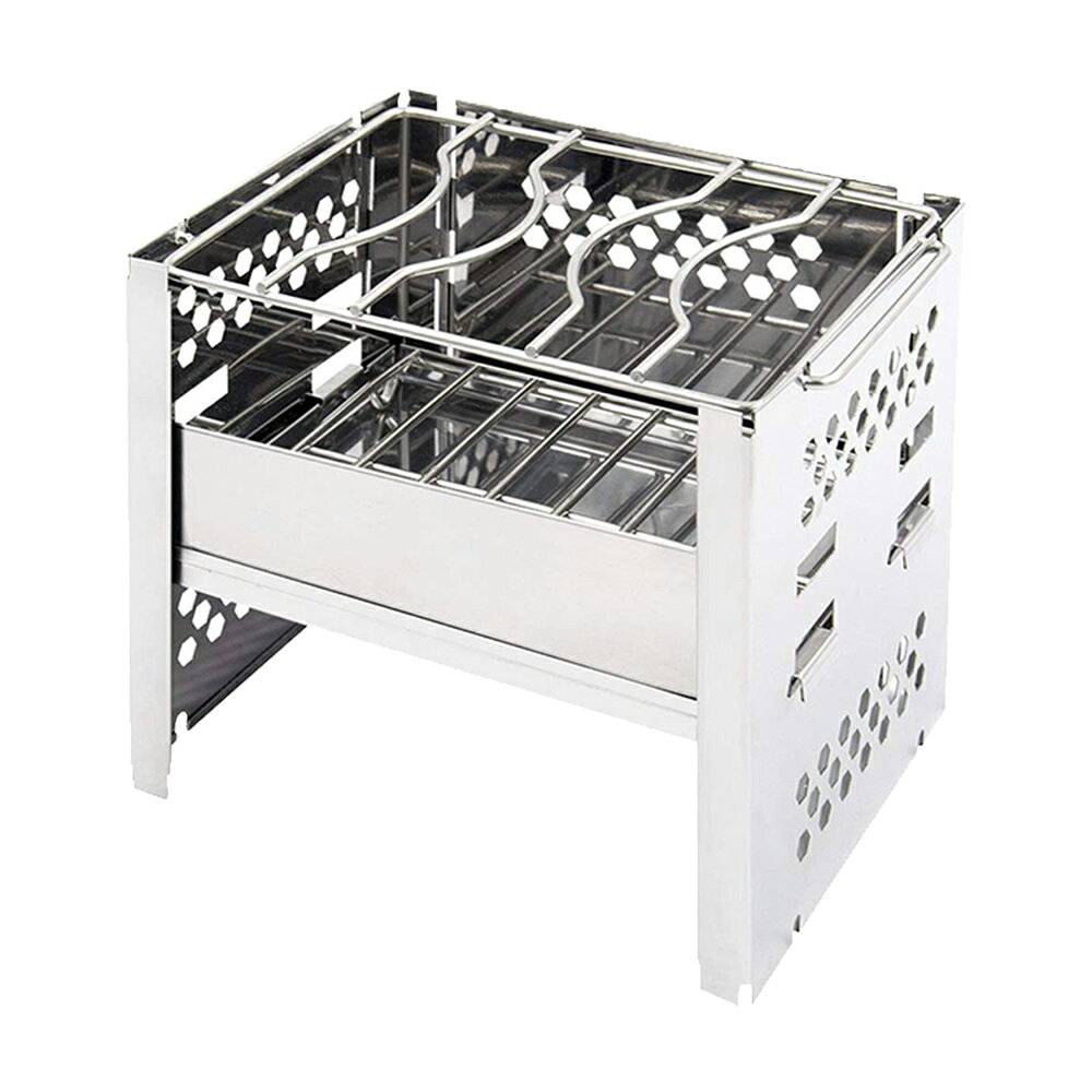 折りたたみ式ミニコンロ バーベキュー 焚火台 コンパクト 折りたたみコンロ 炭ストッパー付き 1台多役 2段調節 1-2人用 収納袋付き ◇ALW-CLS-FP|ミニコンロ bbq コンロ 折りたたみ バーベキューコンロ 小型 キャンプ キャンプ用品 アウトドア アウトドアグッズ 庭 折り畳み