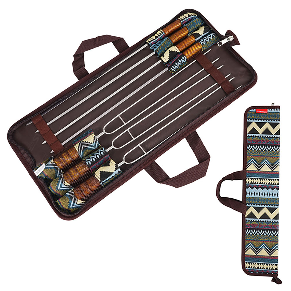 焼き串BBQフォークセット バーベキュー用 U字串×3本 バーベキュー串×4本 収納ケース付き 7本セット 天然木 おしゃれ アウトドア キャンプ ◇ALW-SELPA-7P|BBQ フォーク くし 串 キッチン キッチン用品 台所用品 キッチングッズ 調理器具 バーベキュー用品 バーベキュー通販格安セール情報 楽天 通販