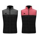 男女兼用 ダブルスイッチ USB電熱ベスト アウター ポリエステル繊維 前後分別温度調整 冬 ベスト電熱ジャケット 防寒 加熱 秋冬用 USB接続 バッテリー給...