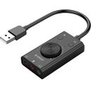 USBサウンドアダプター USB 外付 サウンド 変換アダプター 3.5mm 3極 イヤホン マイク 4極 ヘッドセット ボリューム調整 ミュート ◇ALW-O...