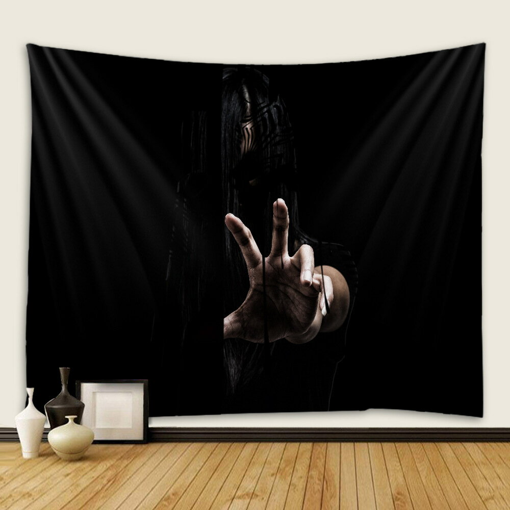 230×180cm タペストリー 背景布 L09恐怖的手 ハロウィン お化け屋敷 文化祭 恐怖 ホラー ウォールデコ..