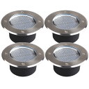 4個セット 埋め込み式 ソーラー LED スポットライト 防水対応 ガーデン 玄関 屋外照明 太陽光充電 遊歩道 埋没タイプ 庭 夜間 自動点灯 ◇ALW-KS...