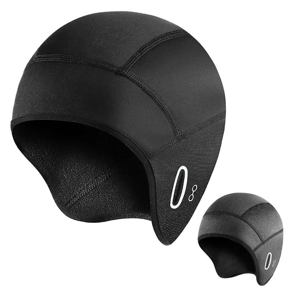 冬用 インナーキャップ 防寒 自転車 ヘルメットキャップ サイクリング フリース 防風 防寒 裏起毛 耳当て イヤーウォーマー 男女兼用 メンズ レディース ロ...