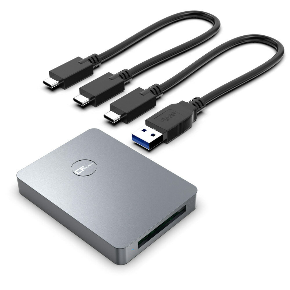 CFexpress Type Bカード専用 カードリーダー USB3.1 Gen2対応 USB-C USB-A 接続 書き込み・読み込み カメラ ビデオカメラ 画像 ビデオ録画 データ転送 ◇ALW-CR316【メール便】 | USB タイプcケーブル type-c ケーブル type-aケーブル コンパクト 持ち運び パソコン PC