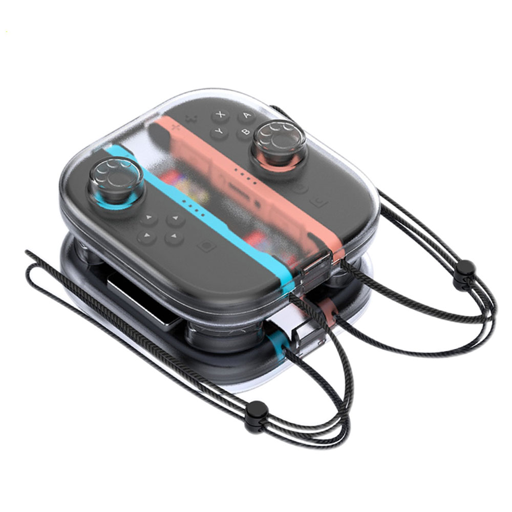 Joy-Con2専用 クリスタル 収納ケース Switch2 スイッチ2 アクセサリー クリアケース 透明 シンプル 可愛い 肉球デザイン ◇ALW-MTT-122-B【メール便】