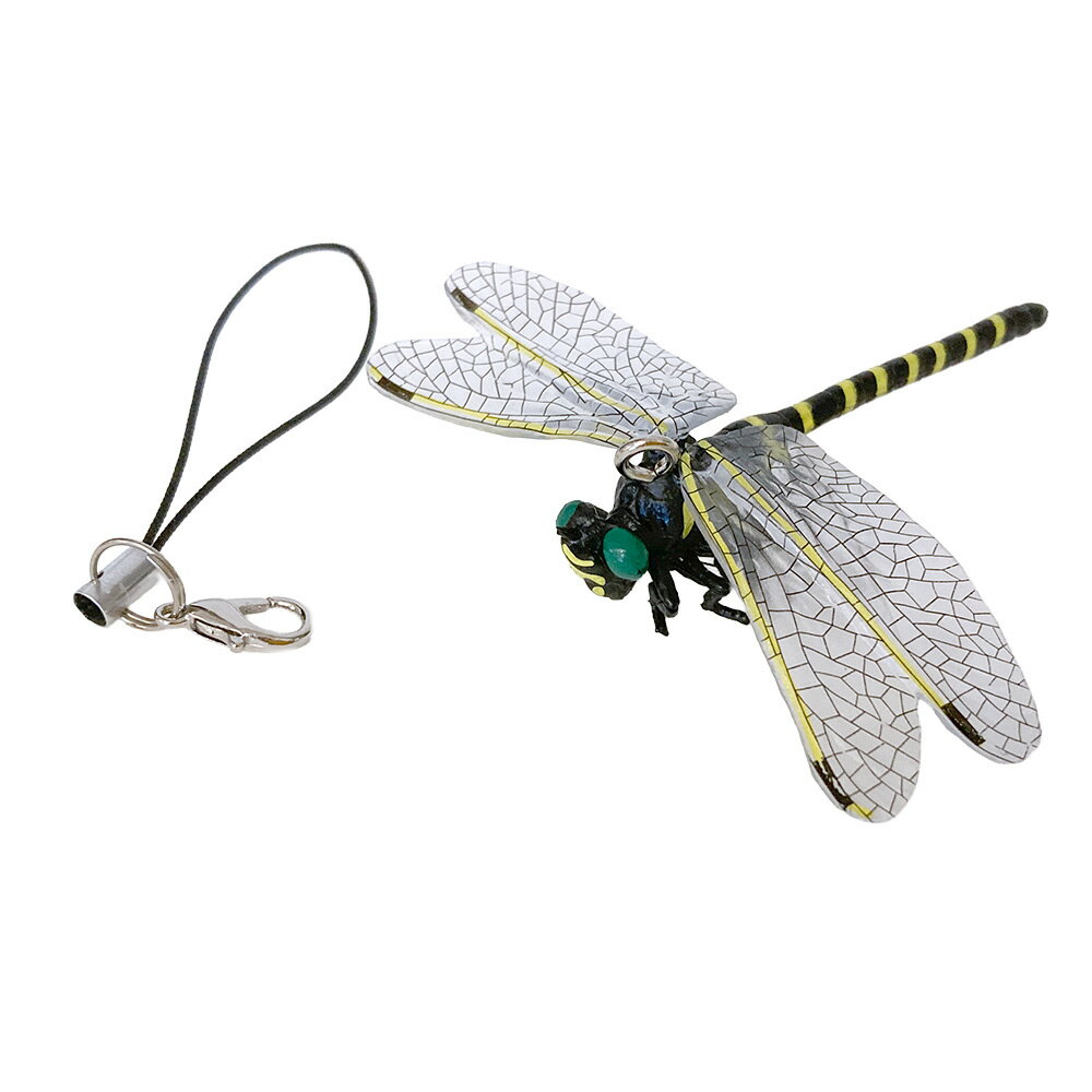小型 虫よけ トンボ ミニ 虫除け オニヤンマ 模型 おもちゃ 安全ピン ストラップ 帽子やバッグに ベランダ 網戸 登山 釣り 川遊び キャンプ アウトドア 屋外と屋内両用 ◇ALW-DSHIFU-MINI【メール便】