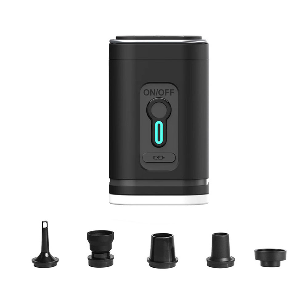 電動エアーポンプ 3Way 空気入れ 空気抜き LEDライト ランタン キャンプライト 専用ノズル5種 エアー充填 吸引 圧縮 軽量 小型 USB充電式 2400mAh 浮き輪 プール 登山 アウトドア ◇ALW-C-66003【メール便】