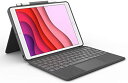 ロジクール iPad 10.2 インチ 第9世代 第8世代 第7世代 対応 トラックパッド付き キーボードケース Smart Connector 接続 Combo Touch iK1057BKA 英語配列 薄型 バックライト付き スマートコネクタ