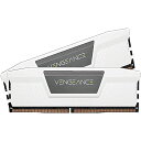 CORSAIR DDR5-5200MHz デスクトップPC用 メモリ VENGEANCE DDR5 シリーズ ホワイト(PC5-41600) 64GB 32GB 2枚 CMK64GX5M2B5200C40W(2)