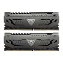 Patriot Viper Steel DDR4 3600MHz PC4-28800 64GB (32GB x 2枚) アルミニウム製ヒートシンク デスクトップ用メモリ PVS464G360C8K