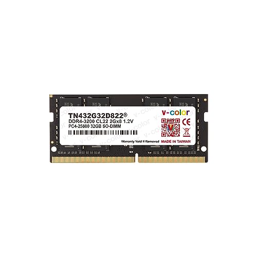 特殊:B08PP8WGYNコード:0889715005100ブランド:V-COLOR COLOR YOUR LIFE商品カラー: DDR4 3200MHzサイズ情報:32GB(32GBx1枚)商品サイズ: 高さ30、幅2.5、奥行き67商品重量:40この商品について規格：ノートPC用メモリ DDR4 CL22 1.2V SO-DIMM JEDEC準拠品速度：3200MHz PC4-25600容量：32GB 32GB 1枚 特徴：Hynix ICを使用し、効率向上で処理速度はより速く。v-color DDR4メモリは、AMDとIntelのプラットフォームを含む、主要なマザーボードに対応しています。。無期限保証 永久保証 › もっと見るブランドV-COLOR COLOR YOUR LIFEコンピュータメモリサイズ32 GBRAMメモリ技術DDR4対応デバイスノートパソコン電圧1.2 ボルト発送サイズ: 高さ16.6、幅13.6、奥行き1.6発送重量:60ブランド紹介 v-colorは、世界をリードするメモリソリューションプロバイダとして、最高のパフォーマンスエクスペリエンスでユーザーを豊かにするためのプレミアムメモリオプションを提供することに力を注いでいます。最高の品質を確保するために、弊社が設計した独自の自動ソート装置を使用して、各メモリのオーバークロックICをv-color施設で厳格にテストしました。 弊社は継続的にミッションを追求し、ユーザーに品質、サービス、プロフェッショナルを提供します。 ゲーミングメモリ ノートPC用メモリ サーバー用メモリ