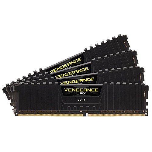 CORSAIR DDR4 デスクトップPC用 メモリモジュール VENGEANCE LPX Series ブラック 16GB 4枚キット CMK64GX4M4A2666C16 CORSAIR DDR4 デスクトップPC用 メモリモジュール VENGEANCE LPX Series ブラック 16GB 4枚キット CMK64GX4M4A2666C16