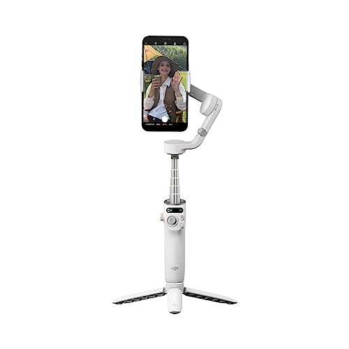 DJI ジンバル Osmo Mobile 6 プラチナグレー 機能アップグレード 3軸スマホジンバル トラッキング機能 内蔵延長ロッド 携帯性 折りたたみ設計 Android / iPhone用ジンバル Vlogスタビライザー YouTube TikTok