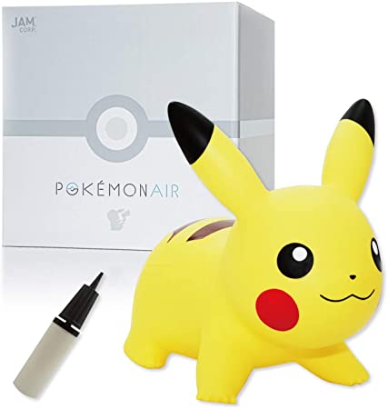 POKEMON AIR 公式 ポケモンエアー ピカチュウ 正規品 (空気入れ用ポンプ付き) 乗用トイ 耐荷重100kg