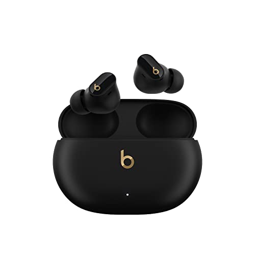 Beats Studio Buds + (2023) - ワイヤレスノイズキャンセリングイヤフォン - AppleデバイスとAndroidデバイスで互換性が向上、内蔵マイク、耐汗仕様Bluetoothイヤフォン、空間オーディオ - ブラック/ゴールド